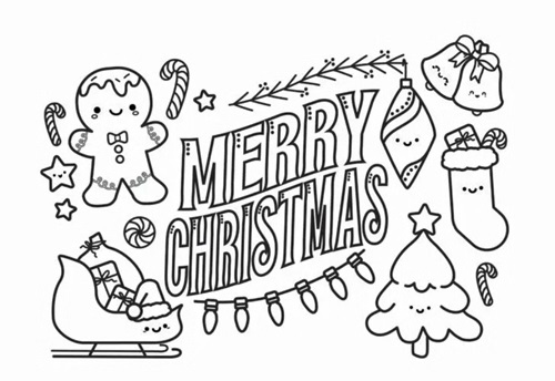 Christmas 2023 Coloring Pages