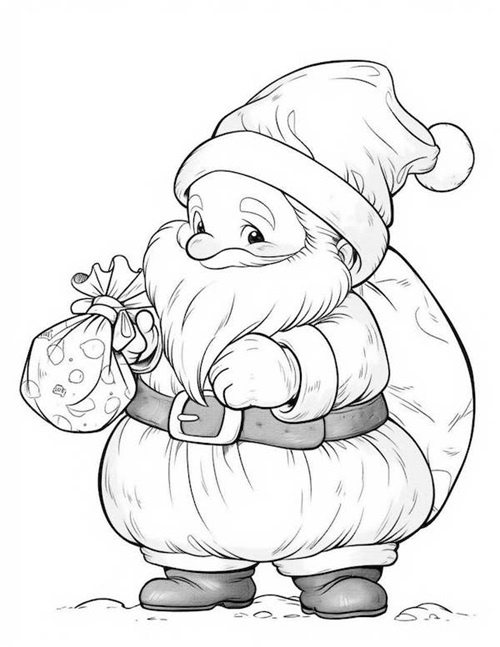 Merry Christmas 2023 Coloring Pages for Kids