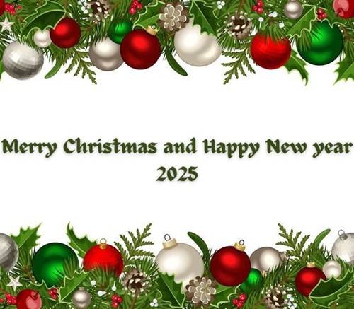 Merry Christmas and Happy New Year 2025 Status