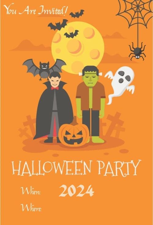 Halloween 2024 Invitation Cards for Parties (1)