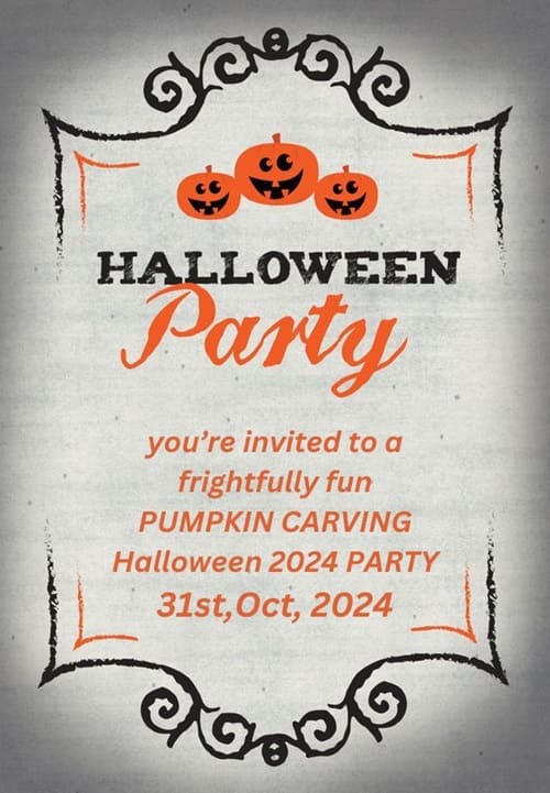 Halloween 2024 invitation wordings