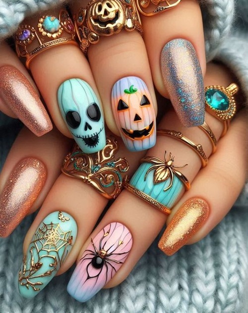 Halloween Nails 2024 Arts Ideas Images for Girlfriend