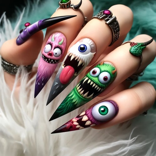 Halloween Nails 2024 Arts Ideas Images for Party