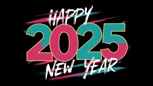 Happy New Year 2025 Wallpaper For iPhone