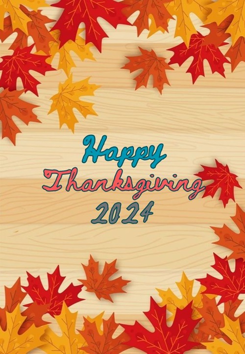 Happy Thanksgiving 2024 Greeting Cards for Girlfriend