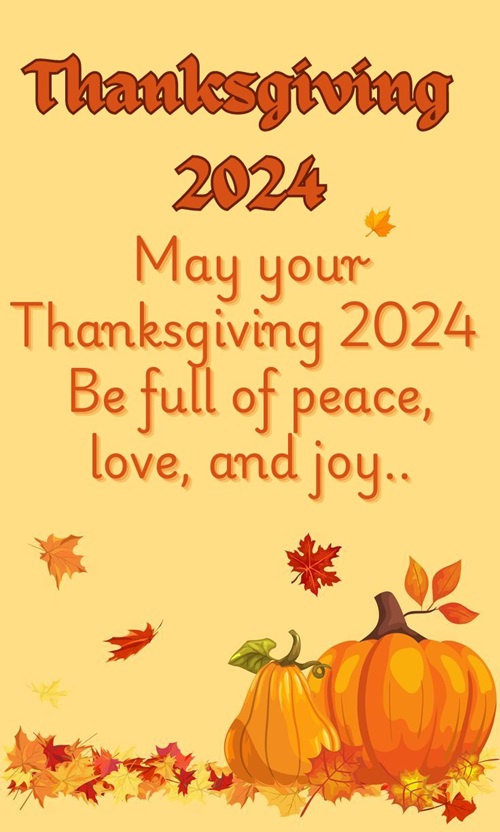 Happy Thanksgiving 2024 Images with Quotes for Family