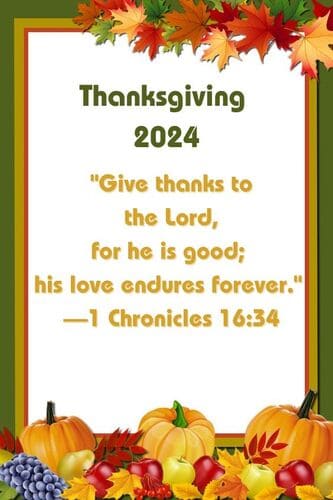 Happy Thanksgiving 2024 Religious Images for Family