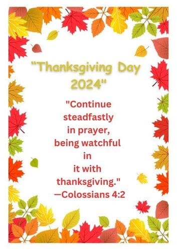 Happy Thanksgiving 2024 Religious Images for Grandparents