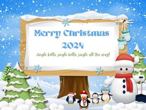 Merry Christmas 2024 Clipart Images