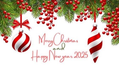 Merry Christmas and Happy New Year 2025 Wishes