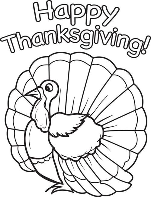 Thanksgiving 2024 Coloring Pages for Kids