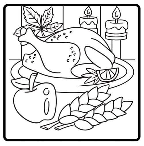 Thanksgiving 2024 Coloring Pages for School Kids