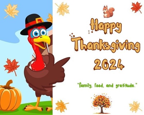 Thanksgiving 2024 Turkey Clip Art