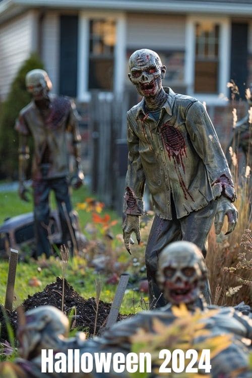 Zombie Apocalypse Theme for Halloween 2024 Decorations Outdoor