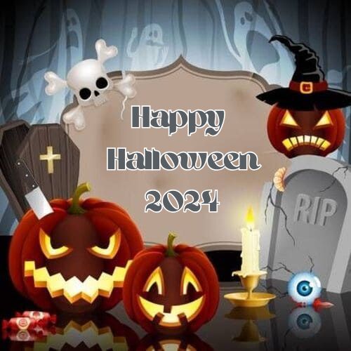 Halloween 2024 Greetings Card for Friends Free