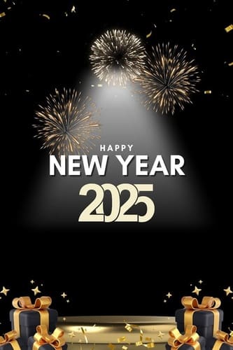 Happy New Year 2025 Greetings Card To Family