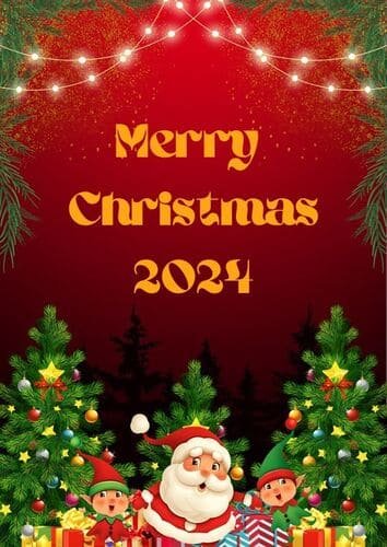 Merry Christmas 2024 Image for Friend for Instagram