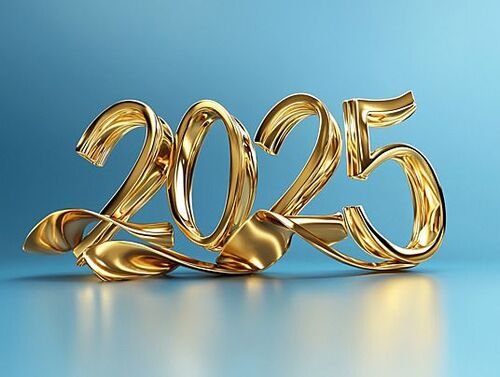 Happy New Year 2025 Facebook Cover in HD