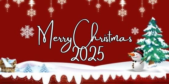 Merry Christmas and Happy New Year 2025 Photo