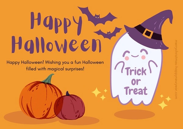 Happy Halloween Spooky Card for Friends