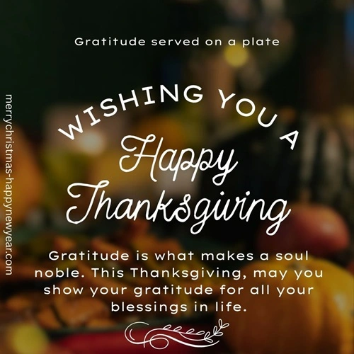 Happy Thanksgiving Wishes and Messages