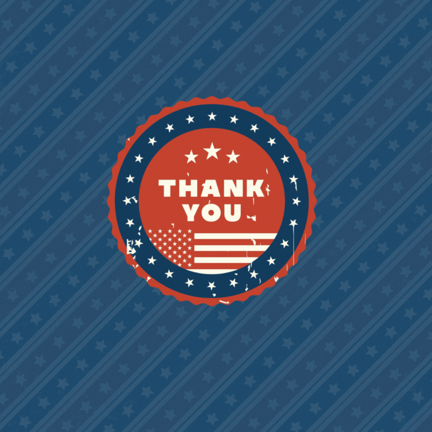 Patriotic Veterans Day 2025 Gif