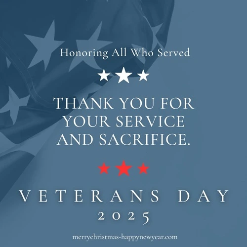 Veterans Day 2025 Greetings Card