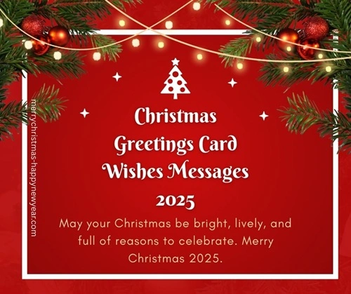 Christmas Greetings Card Wishes Messages 2025