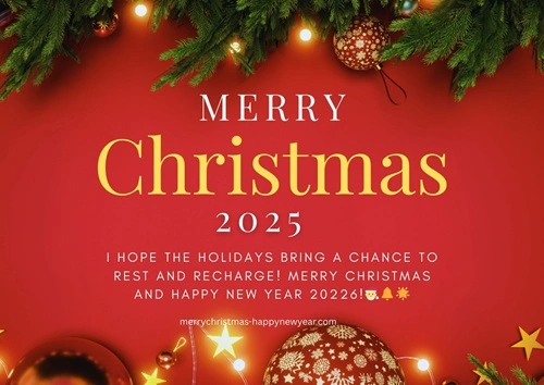 Merry Christmas 2025 Wishes Images