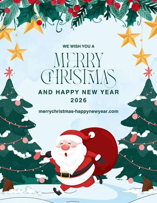Merry Christmas and Happy New Year 2026 Messages for Friends